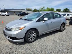 Honda salvage cars for sale: 2012 Honda Civic EX