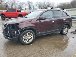 Salvage cars for sale from Copart Ellwood City, PA: 2015 KIA Sorento LX