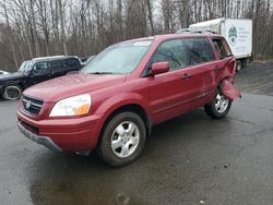 Salvage cars for sale at East Granby, CT auction: 2004 Honda Pilot EXL