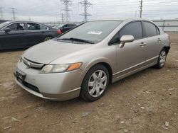 Salvage cars for sale from Copart Elgin, IL: 2006 Honda Civic LX