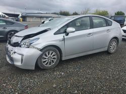Salvage cars for sale at Sacramento, CA auction: 2015 Toyota Prius PLUG-IN