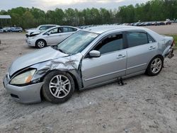Salvage cars for sale from Copart Charles City, VA: 2007 Honda Accord SE