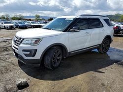 Salvage cars for sale at San Martin, CA auction: 2016 Ford Explorer XLT