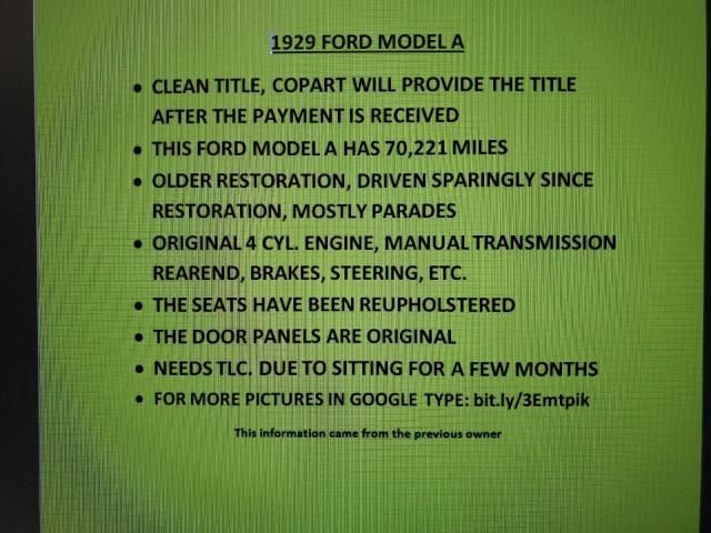 1929 Ford Model A