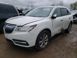 Salvage cars for sale at Elgin, IL auction: 2014 Acura MDX Advance