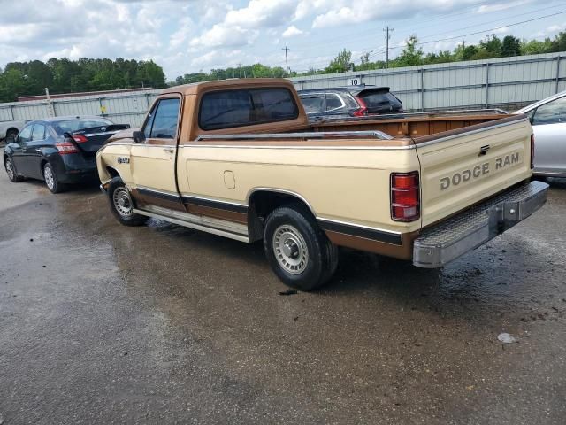 1986 Dodge D-SERIES D100