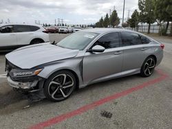 Salvage cars for sale from Copart Rancho Cucamonga, CA: 2019 Honda Accord Sport