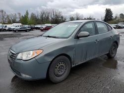 Salvage cars for sale at Portland, OR auction: 2010 Hyundai Elantra Blue