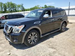 Salvage cars for sale at Spartanburg, SC auction: 2018 Nissan Armada SV