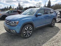 Salvage cars for sale from Copart Graham, WA: 2019 Volkswagen Atlas SEL Premium