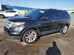 Salvage cars for sale at Woodhaven, MI auction: 2014 Ford Explorer XLT