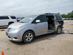 Salvage cars for sale from Copart Houston, TX: 2012 Toyota Sienna LE