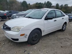 Salvage cars for sale from Copart Mendon, MA: 2007 Ford Focus ZX4