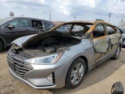 Salvage cars for sale at Chicago Heights, IL auction: 2020 Hyundai Elantra SEL