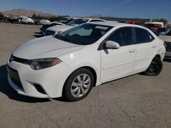 Salvage cars for sale from Copart Las Vegas, NV: 2016 Toyota Corolla L