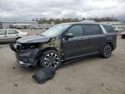 Salvage cars for sale at auction: 2024 KIA Carnival EX