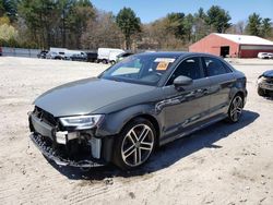 Salvage cars for sale from Copart Mendon, MA: 2018 Audi A3 Premium Plus