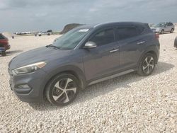 Salvage cars for sale at New Braunfels, TX auction: 2017 Hyundai Tucson Limited