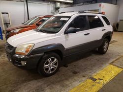 Salvage cars for sale at Wheeling, IL auction: 2007 KIA Sportage EX