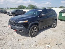 Jeep Cherokee Trailhawk salvage cars for sale: 2018 Jeep Cherokee Trailhawk