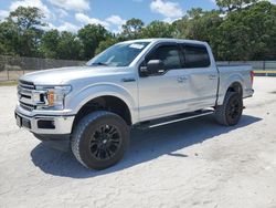 Salvage cars for sale at Fort Pierce, FL auction: 2018 Ford F150 Supercrew