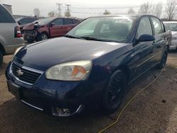 Chevrolet Malibu lt salvage cars for sale: 2007 Chevrolet Malibu LT