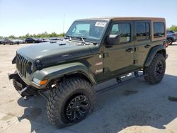 Salvage cars for sale at Fresno, CA auction: 2021 Jeep Wrangler Unlimited Sport