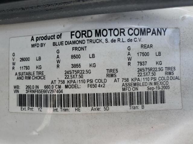 2006 Ford F650 Super Duty