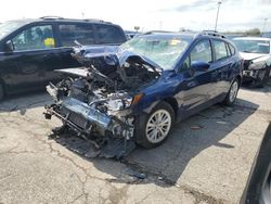 Salvage cars for sale at Woodhaven, MI auction: 2018 Subaru Impreza Premium Plus