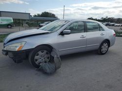 Salvage cars for sale from Copart Orlando, FL: 2003 Honda Accord LX