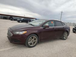 Salvage cars for sale from Copart Andrews, TX: 2018 Ford Fusion SE