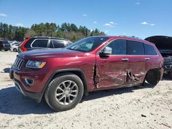 Salvage cars for sale at Mendon, MA auction: 2016 Jeep Grand Cherokee Limited