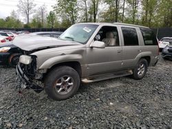 Salvage cars for sale at Waldorf, MD auction: 2000 Cadillac Escalade Luxury