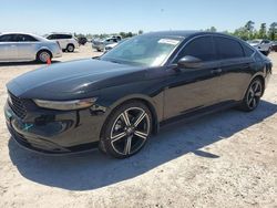 Salvage cars for sale at Houston, TX auction: 2023 Honda Accord Hybrid Sport