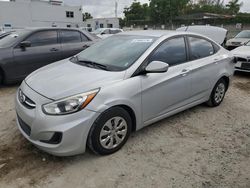 Salvage cars for sale at Opa Locka, FL auction: 2015 Hyundai Accent GLS