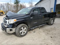 Salvage cars for sale at Candia, NH auction: 2016 Toyota Tundra Double Cab SR/SR5