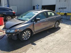 Salvage cars for sale at Savannah, GA auction: 2009 Honda Civic EXL