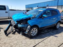 Salvage cars for sale from Copart Woodhaven, MI: 2018 Ford Ecosport SE