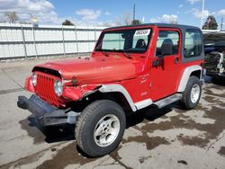 Salvage cars for sale at Littleton, CO auction: 2001 Jeep Wrangler / TJ Sport