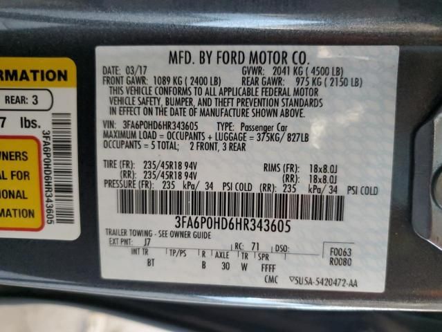 2017 Ford Fusion SE