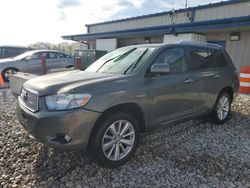 Salvage cars for sale from Copart Wayland, MI: 2010 Toyota Highlander Hybrid Limited