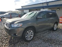 Salvage cars for sale at Wayland, MI auction: 2010 Toyota Highlander Hybrid Limited