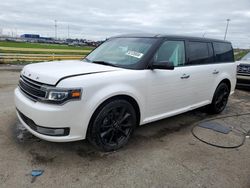 Salvage cars for sale at Woodhaven, MI auction: 2017 Ford Flex Limited