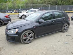 Volkswagen GTI S/SE salvage cars for sale: 2016 Volkswagen GTI S/SE