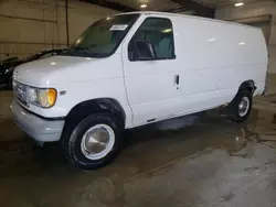 Salvage trucks for sale at Avon, MN auction: 2002 Ford Econoline E350 Super Duty Van