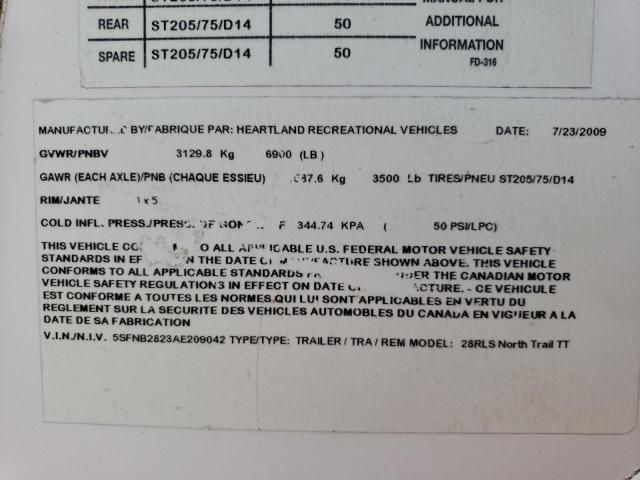 2010 Heartland North Trai