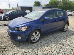Salvage cars for sale at Mebane, NC auction: 2013 Chevrolet Sonic LTZ