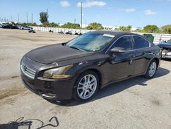 Salvage cars for sale from Copart Miami, FL: 2011 Nissan Maxima S