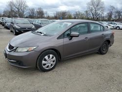 Salvage cars for sale at Des Moines, IA auction: 2015 Honda Civic LX