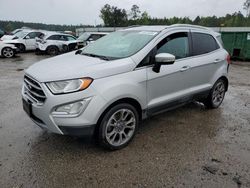 Salvage cars for sale from Copart Harleyville, SC: 2018 Ford Ecosport Titanium